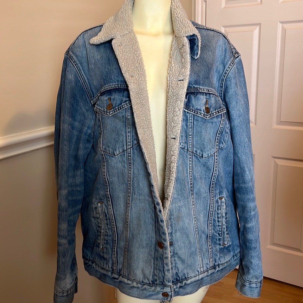 Levi's Denim Sherpa Lined Trucker Jacket